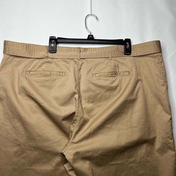 Ralph Lauren Women's Micro Sanded Twill Belted Wide Leg Pants Brown Size 20W - Picture 13 of 16